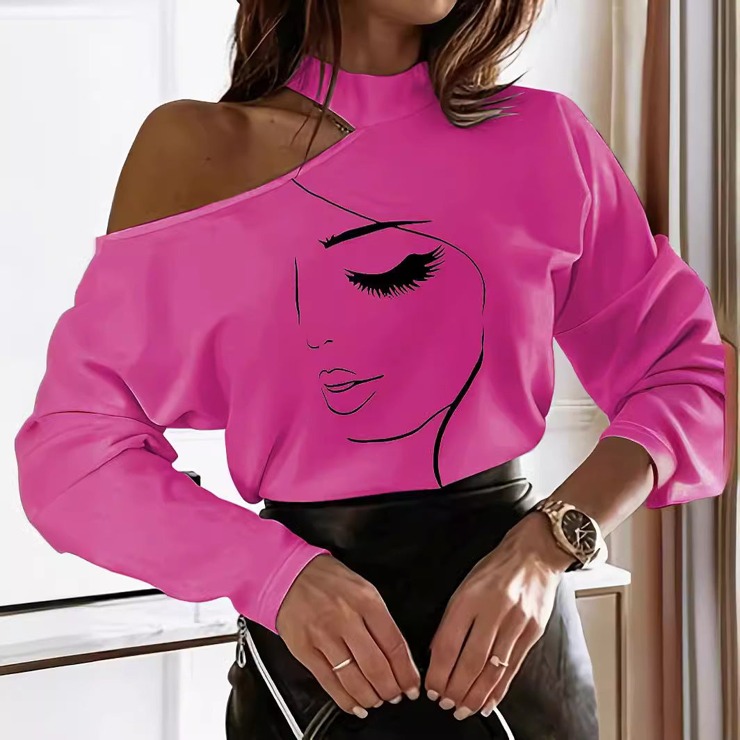 Artistic Aura Off-Shoulder Tee