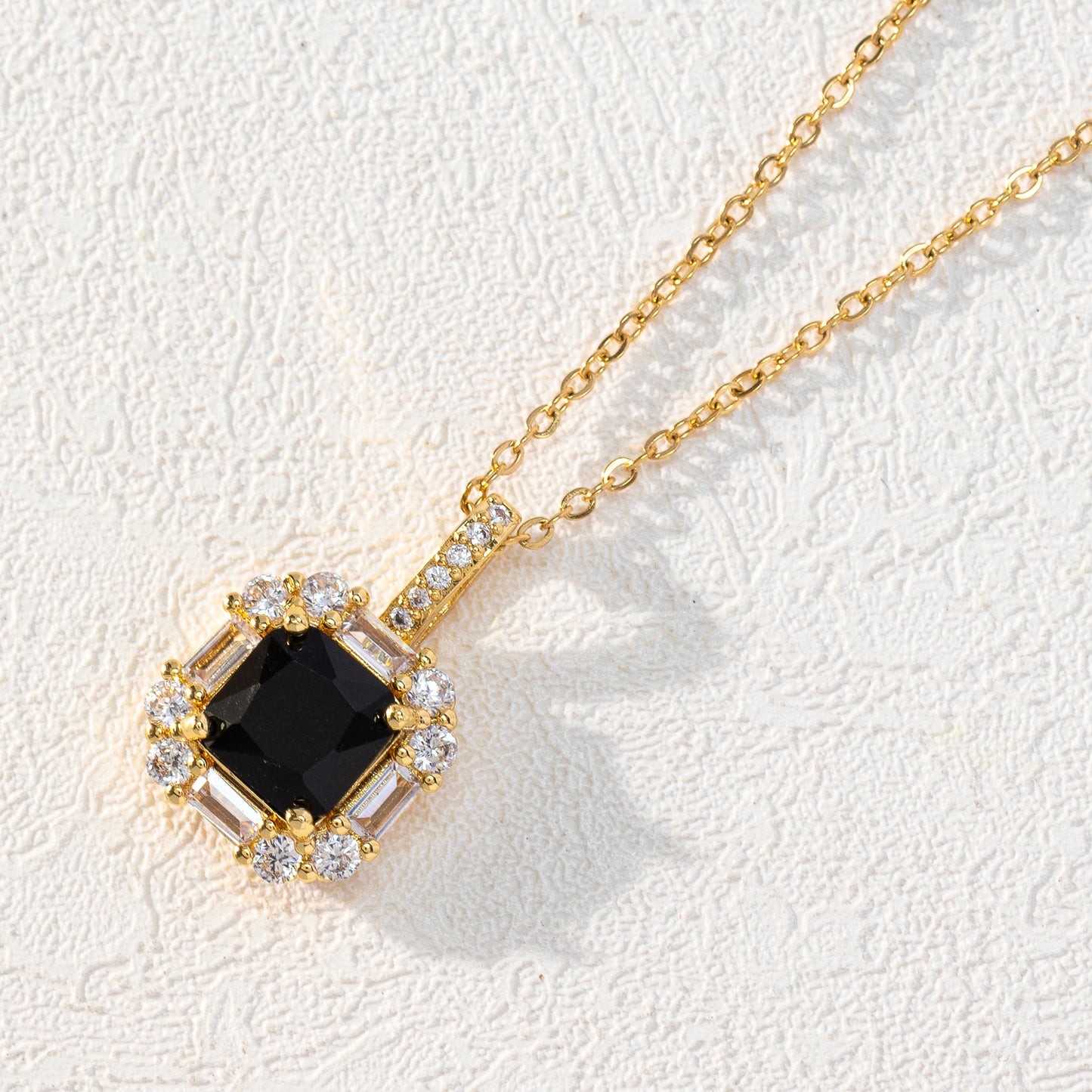 New Square Zircon Jewelry Necklace