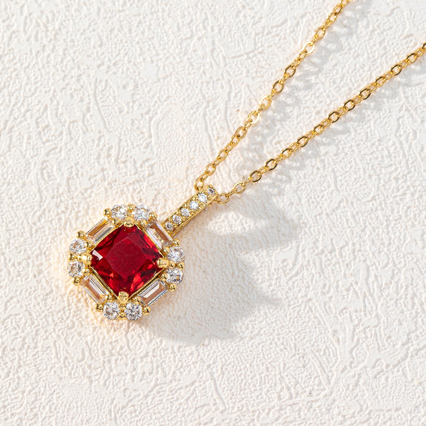 New Square Zircon Jewelry Necklace