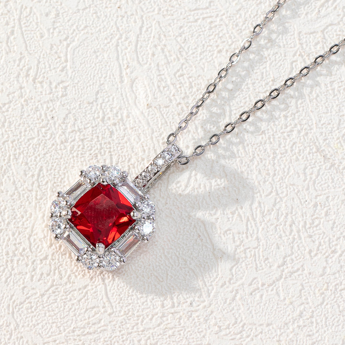 New Square Zircon Jewelry Necklace