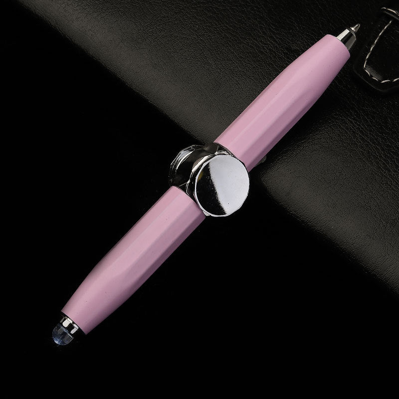 Spin Write LED Pen: Multi-Function Decompression Ballpoint Pen