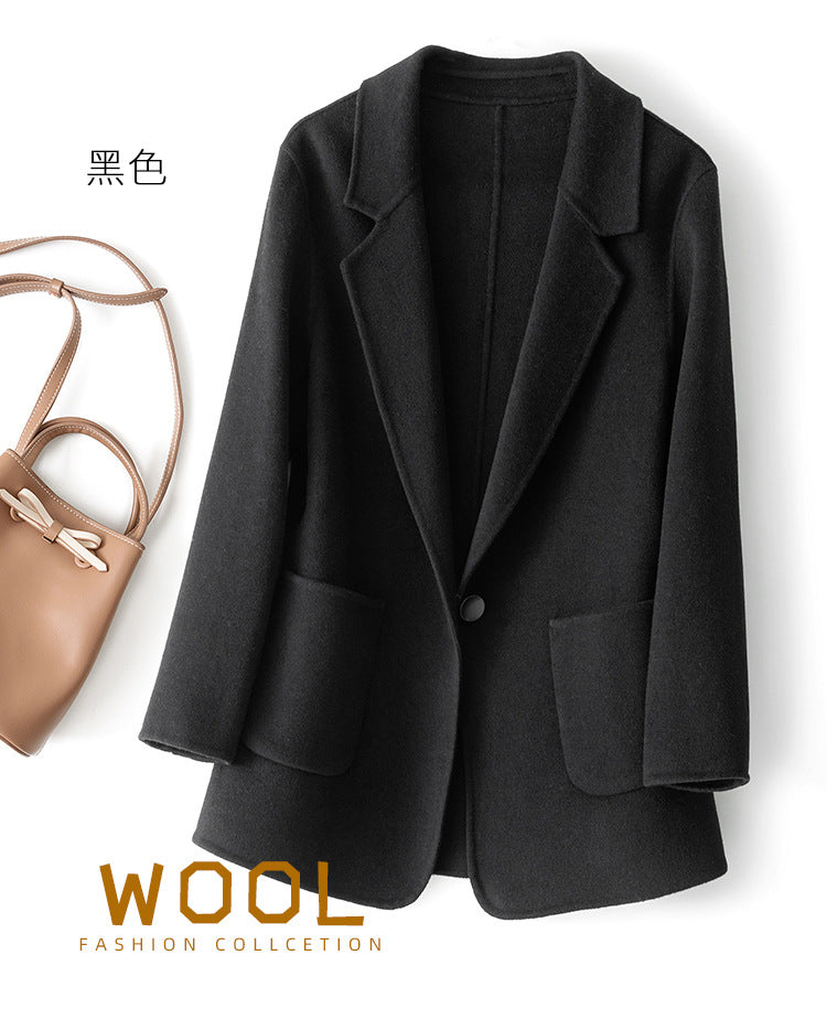 Double-sided Wool Overcoat Women's Short