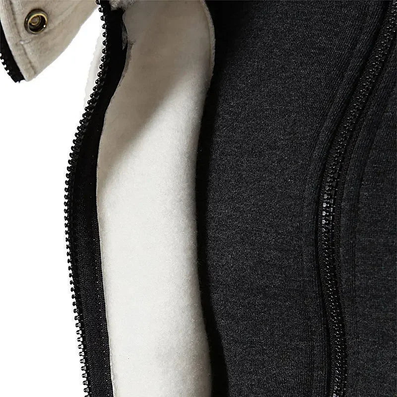 Wish New Men's Hooded Zip-Up Sweatshirt 🎽🧥