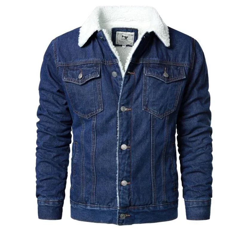 Men's Light Blue Slim Fit Denim Jacket