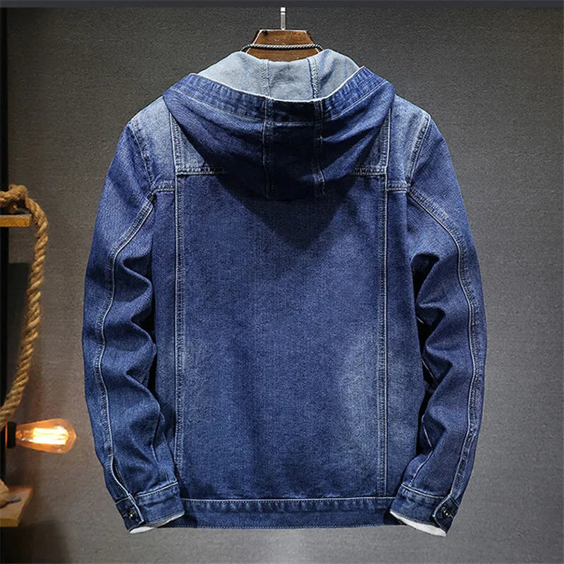 Spring & Autumn Hooded Denim Jacket 🧢