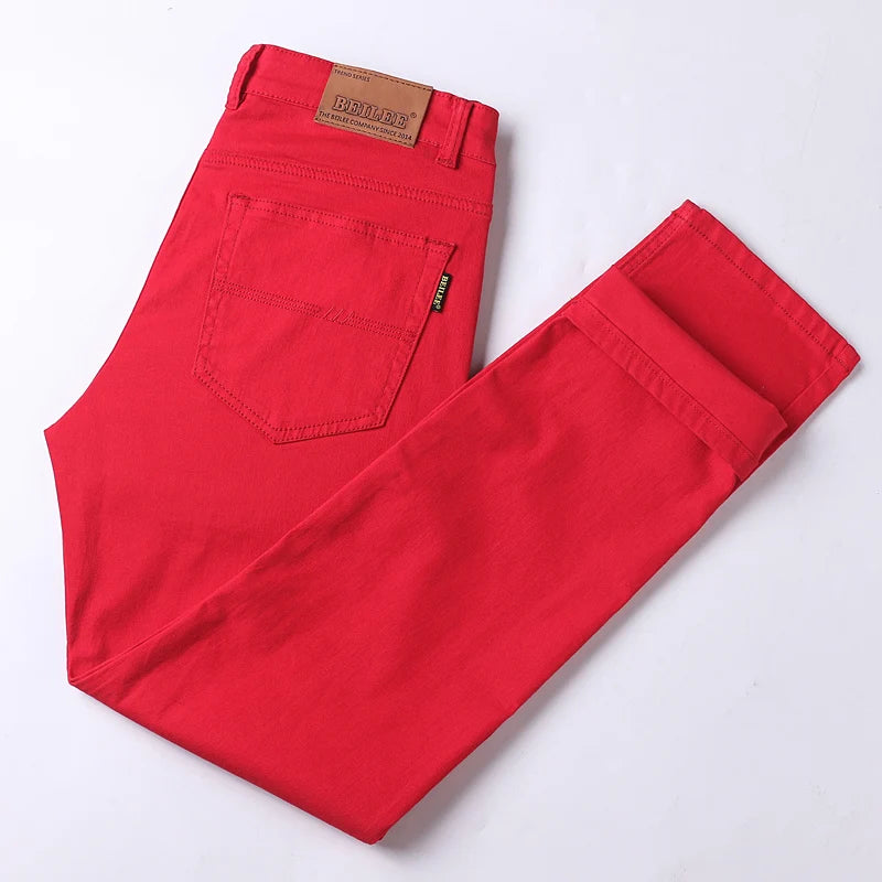 Men's Fashion Slim Straight Cotton Pants - Available in 5 Colors