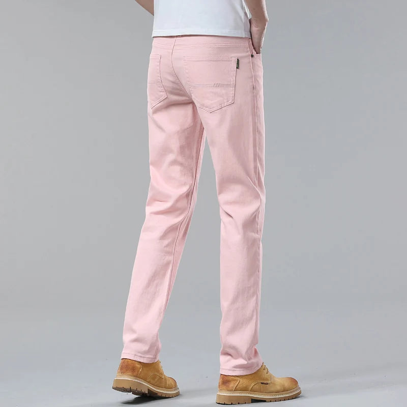 Men's Fashion Slim Straight Cotton Pants - Available in 5 Colors