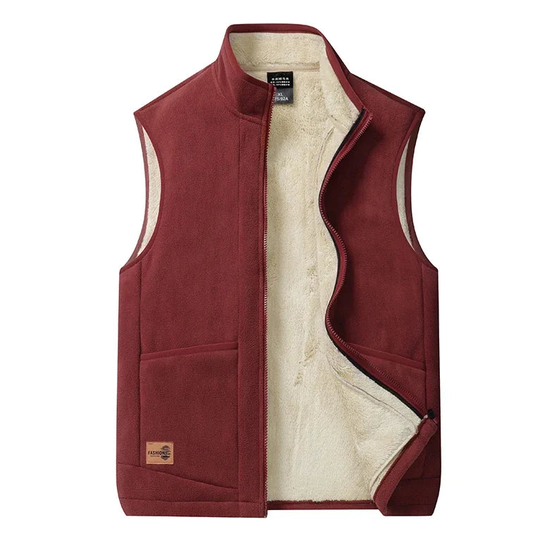 2024 Autumn and Winter Lambs wool Vest: Versatile Warm Padded Jacket for Men ❄️🧥