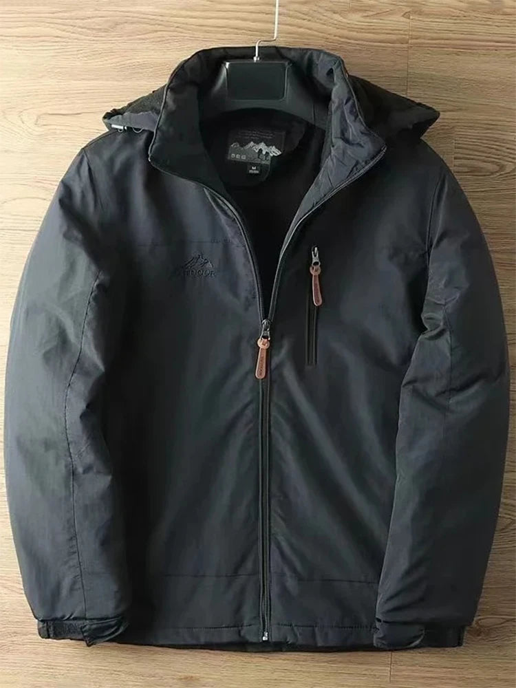 Men's Casual Tactical Warm Jacket - Thick Padded Outdoor Coat for Autumn & Winter