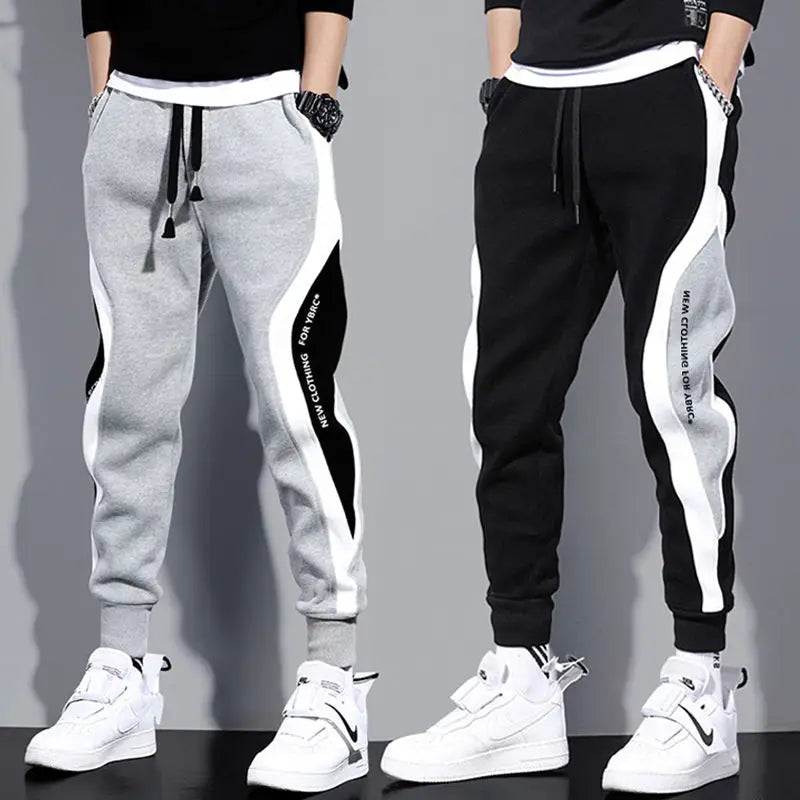 Autumn Men's Wide Loose Patchwork Casual Pants