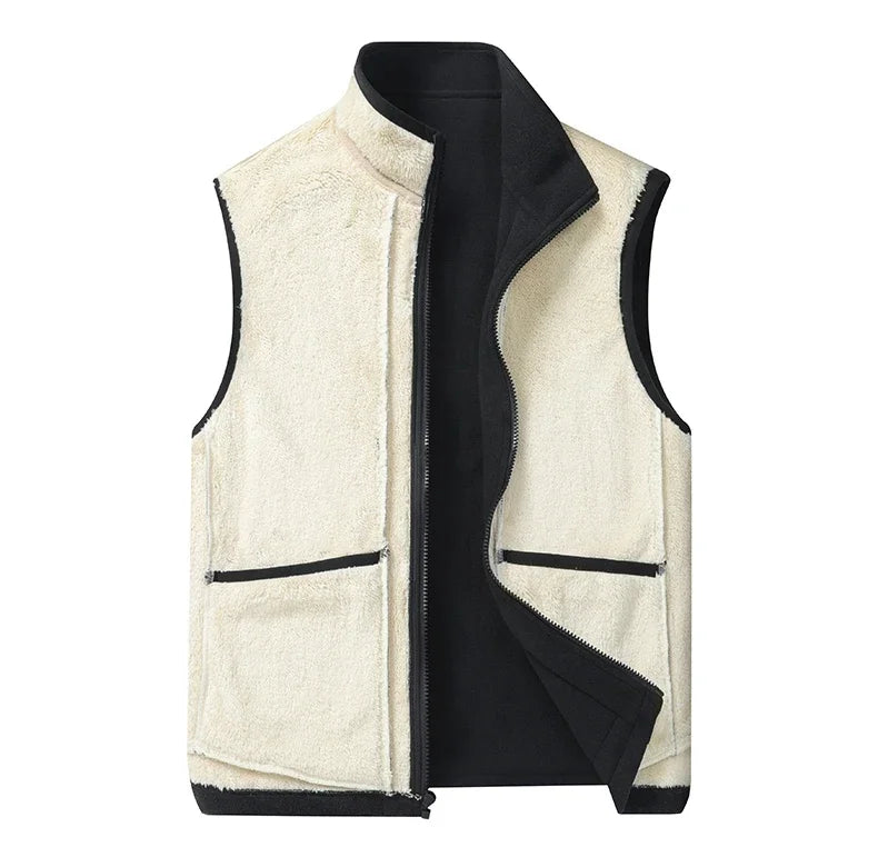 2024 Autumn and Winter Lambs wool Vest: Versatile Warm Padded Jacket for Men ❄️🧥