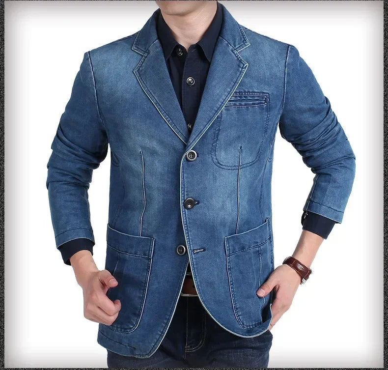 Men's Spring Slim Fit Denim Jacket