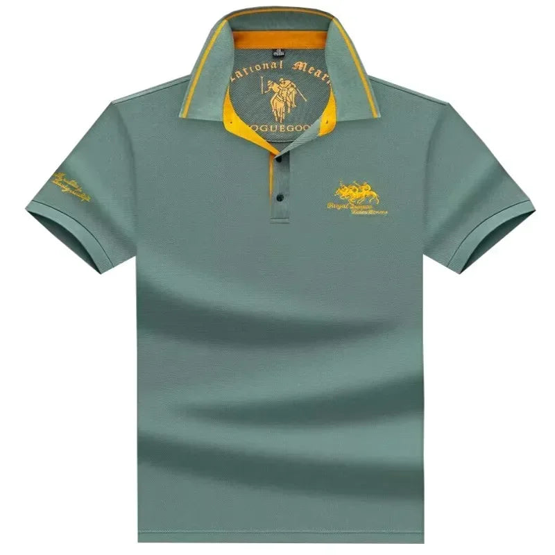 High-Quality Men's Cotton Embroidered Polo Shirt