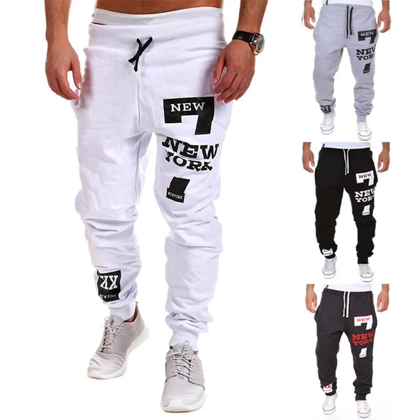 Men's Active Letter Print Joggers