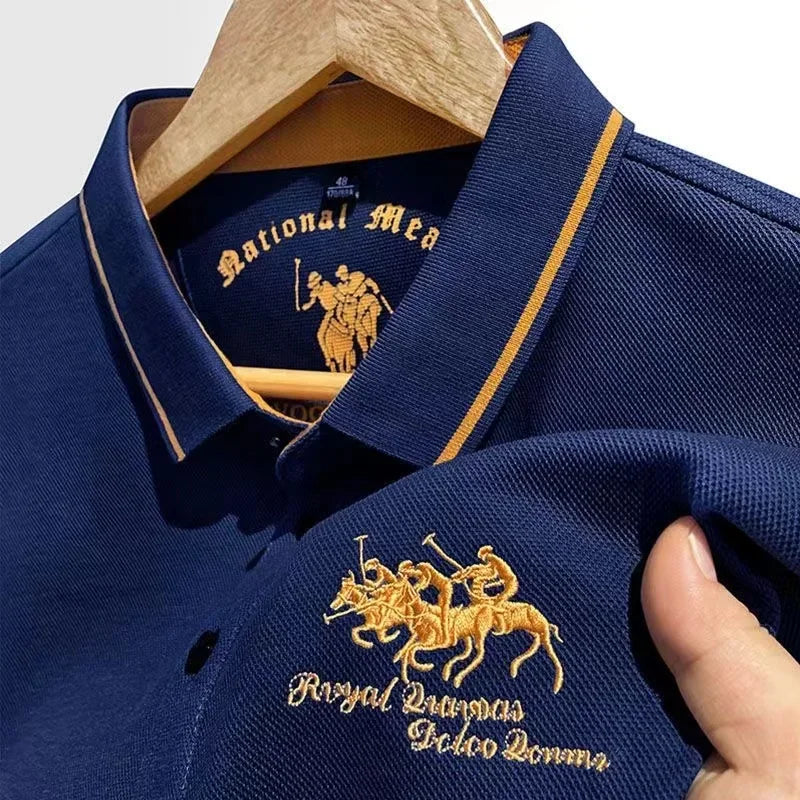 High-Quality Men's Cotton Embroidered Polo Shirt