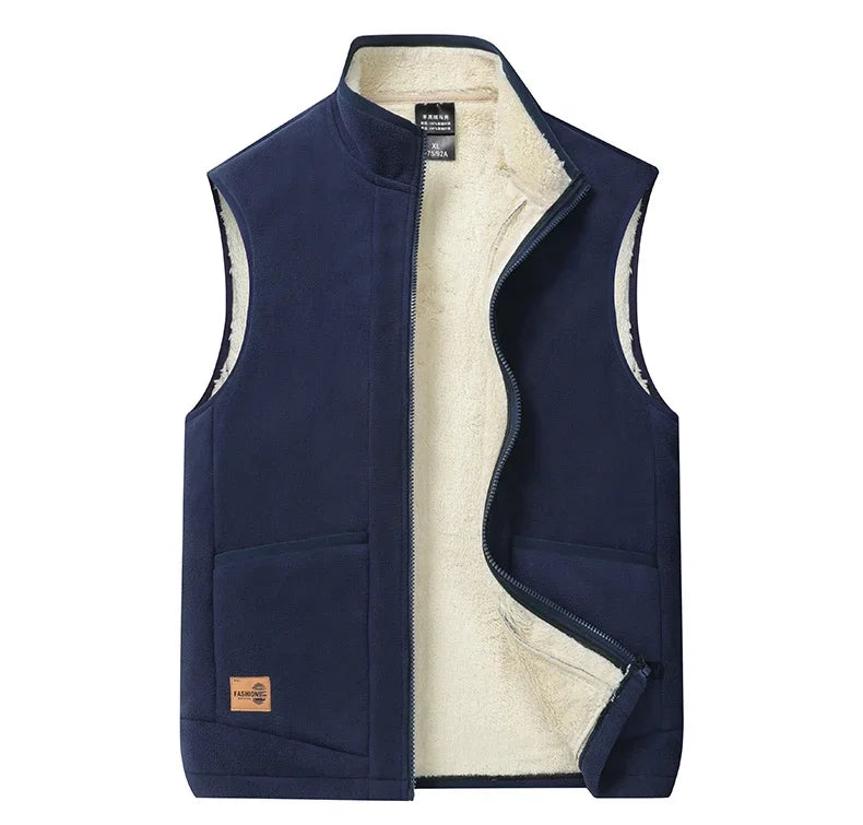 2024 Autumn and Winter Lambs wool Vest: Versatile Warm Padded Jacket for Men ❄️🧥