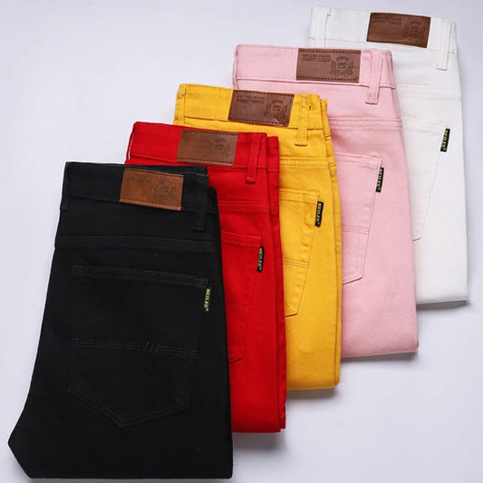 Men's Fashion Slim Straight Cotton Pants - Available in 5 Colors