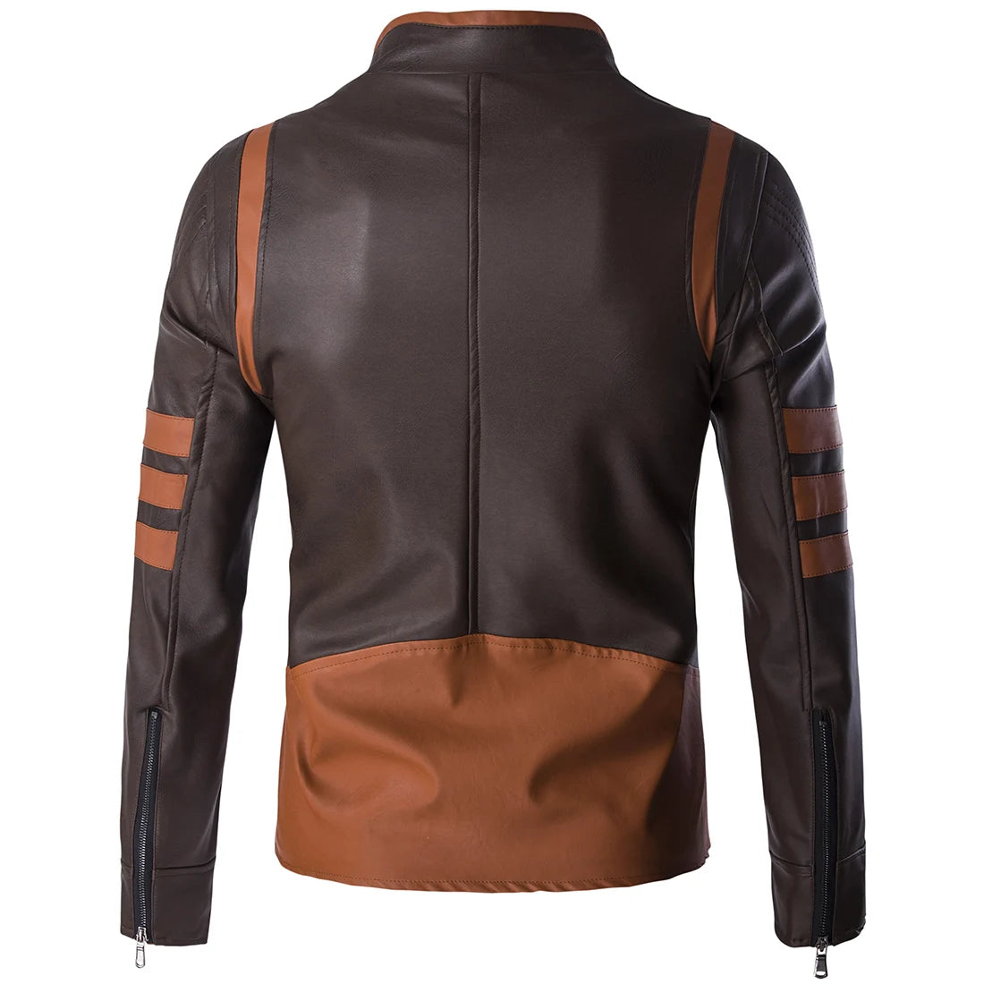 Men's Wolverine Slim Fit Leather Jacket – High-End Retro Logan Bomber Style