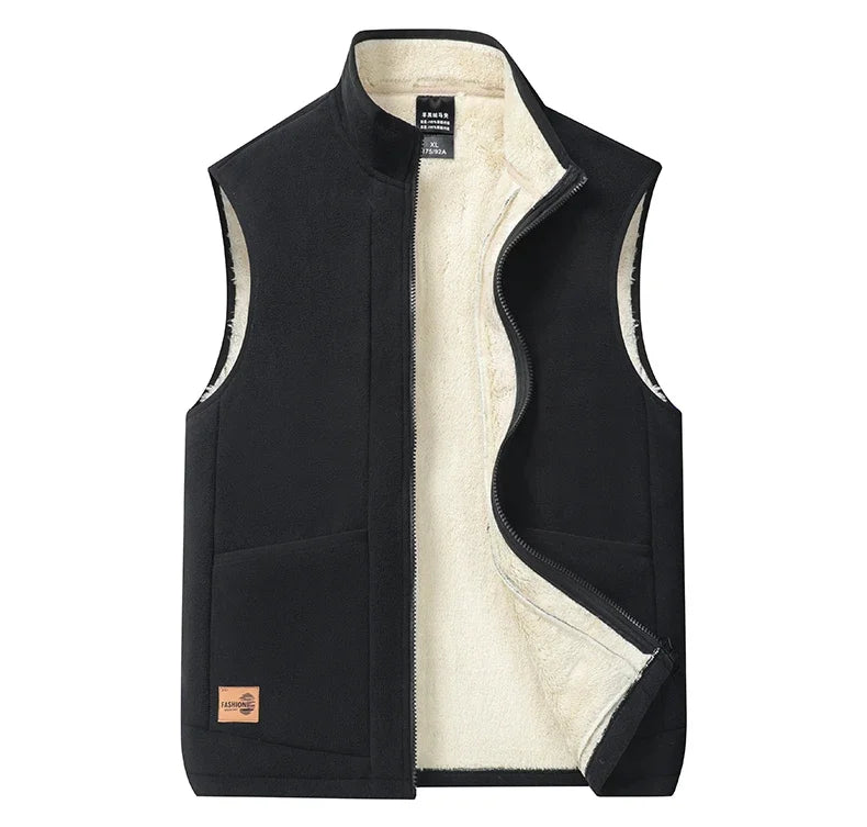 2024 Autumn and Winter Lambs wool Vest: Versatile Warm Padded Jacket for Men ❄️🧥