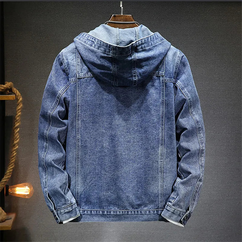 Spring & Autumn Hooded Denim Jacket 🧢