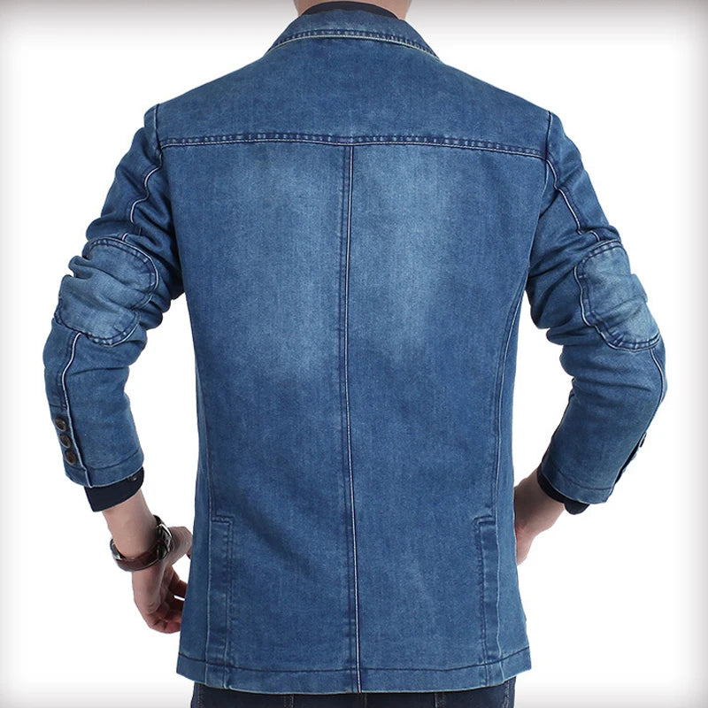 Men's Vintage Denim Blazer