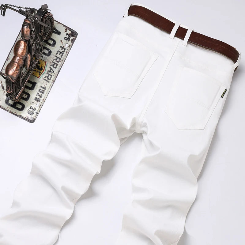 Men's Fashion Slim Straight Cotton Pants - Available in 5 Colors