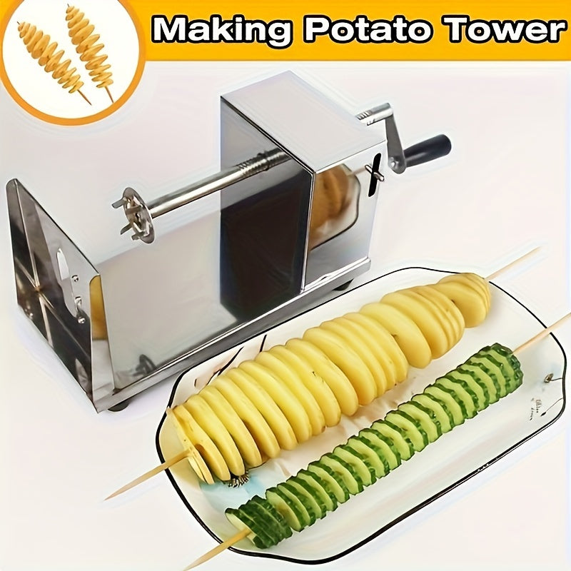 3-in-1 Manual Tornado Potato Slicer 🍟🥔