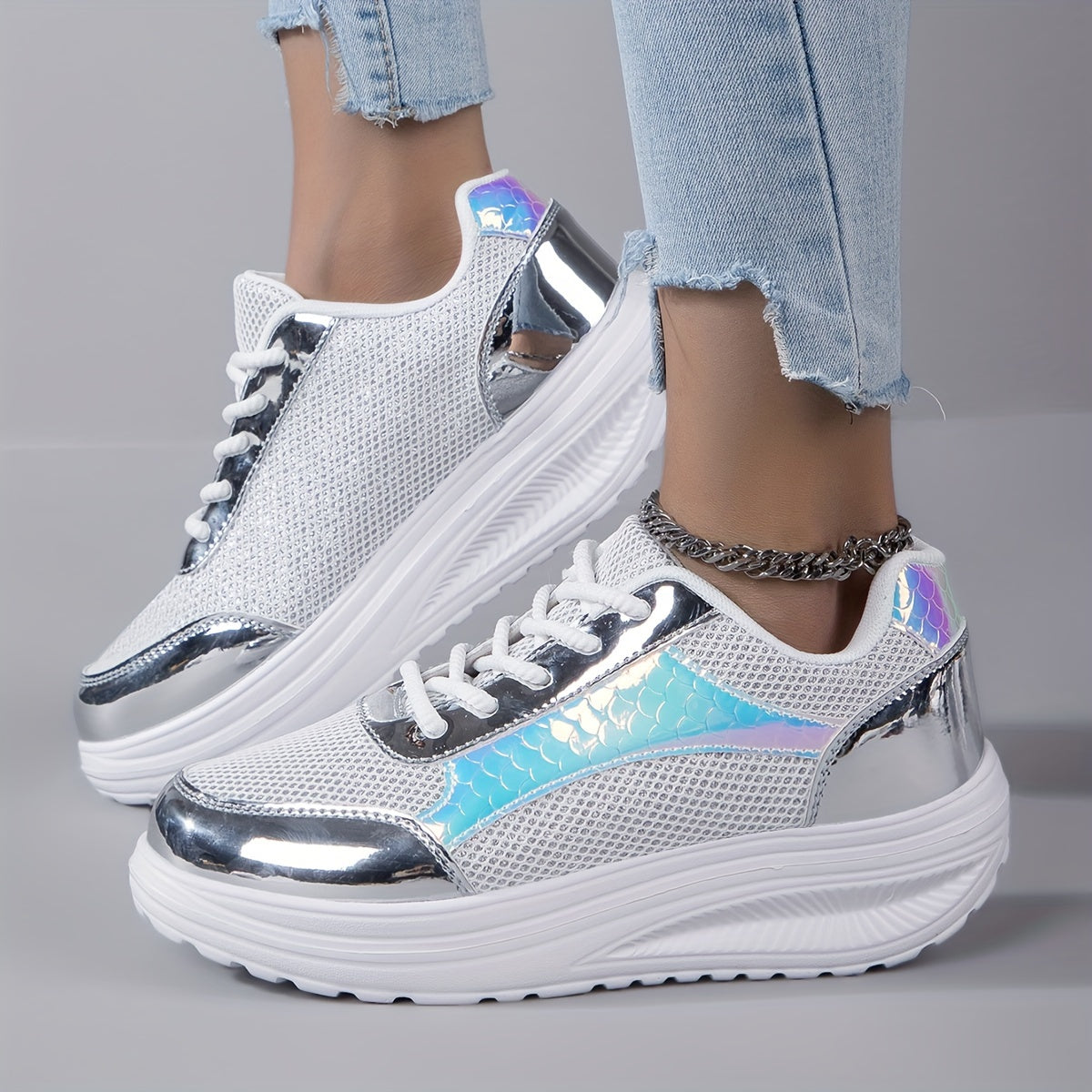 Breeze Fit Breathable Mesh Platform Sneakers 🌬️👟