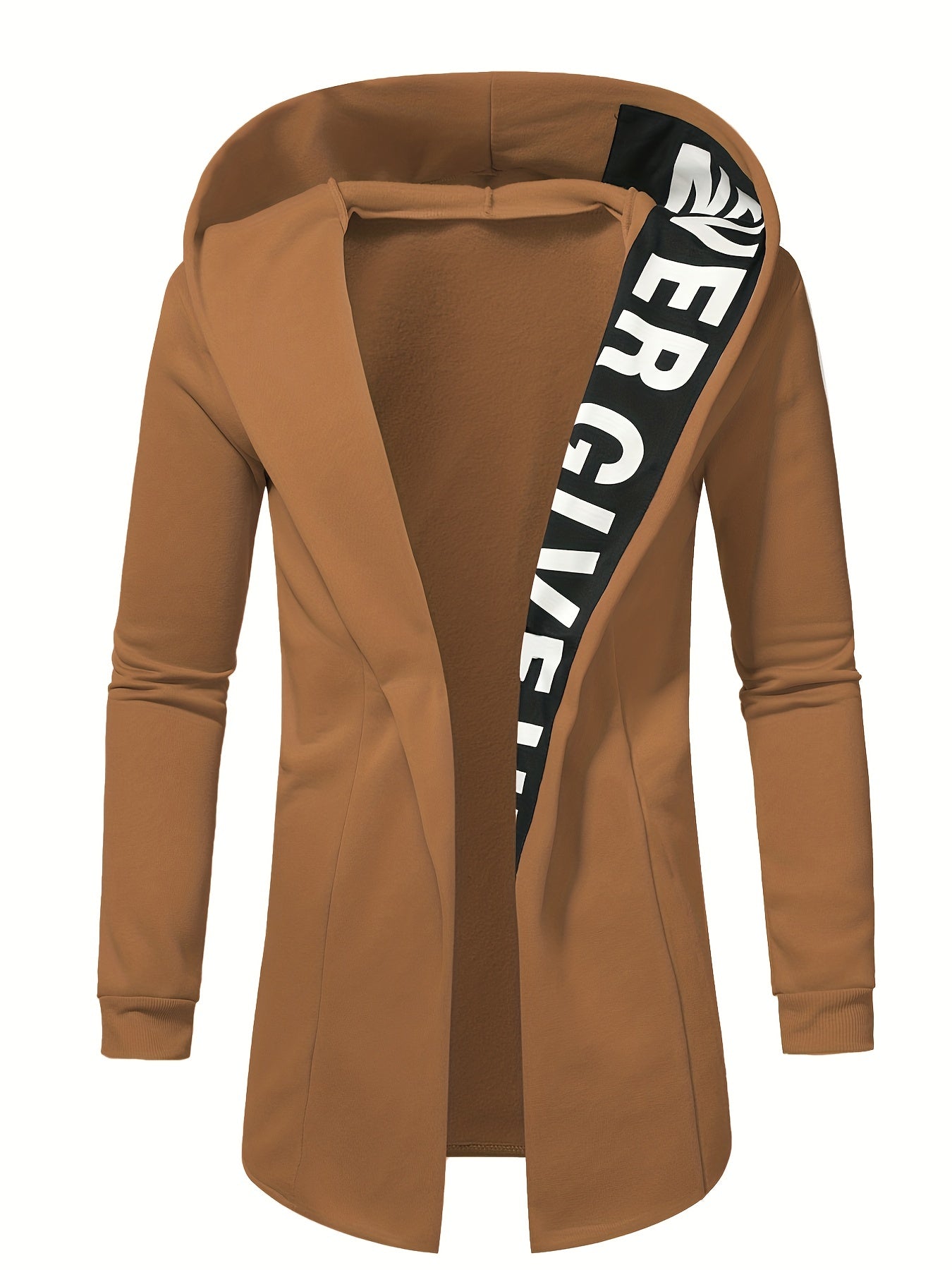 Urban Letter Print Hoodie Jacket