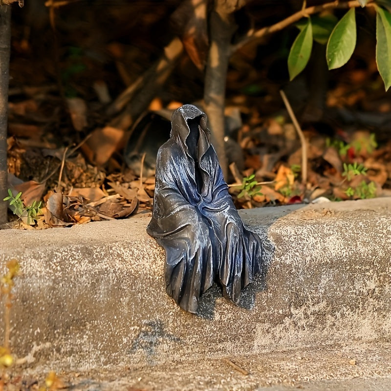 💀 "Reaper's Rest" Sitting Statue 🖤