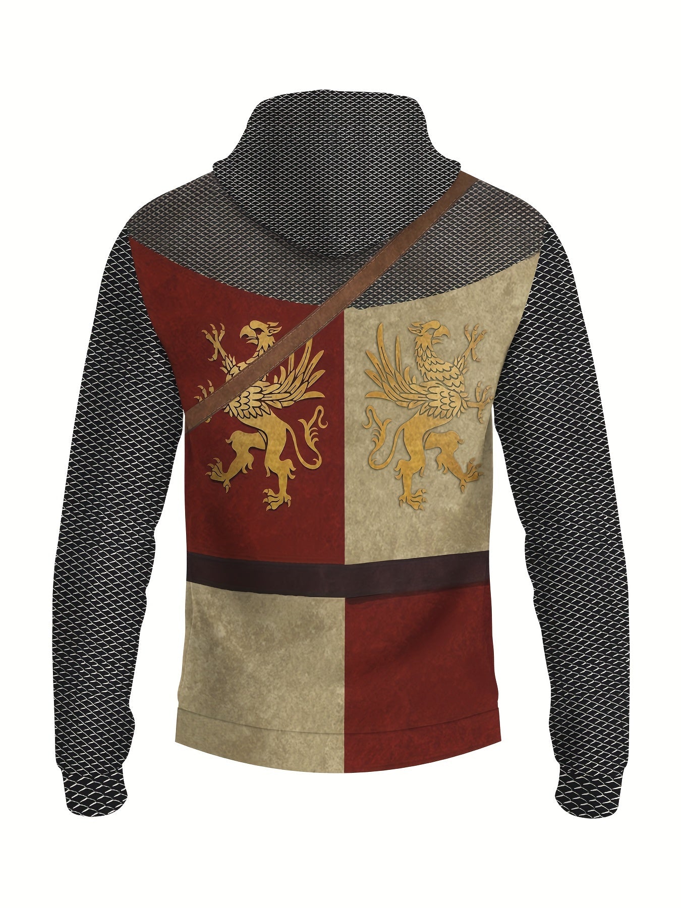 ⚔️ Medieval Armor Inspired Kids' 3D Digital Print Hoodie ⚔️