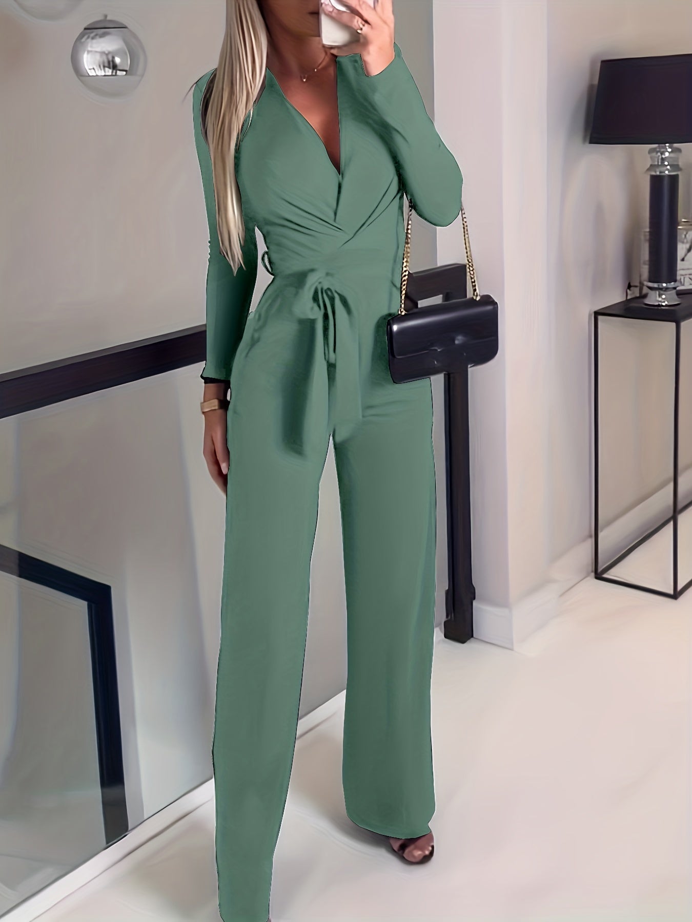 🔥 Sexy Belted Wide Leg Jumpsuit 🔥