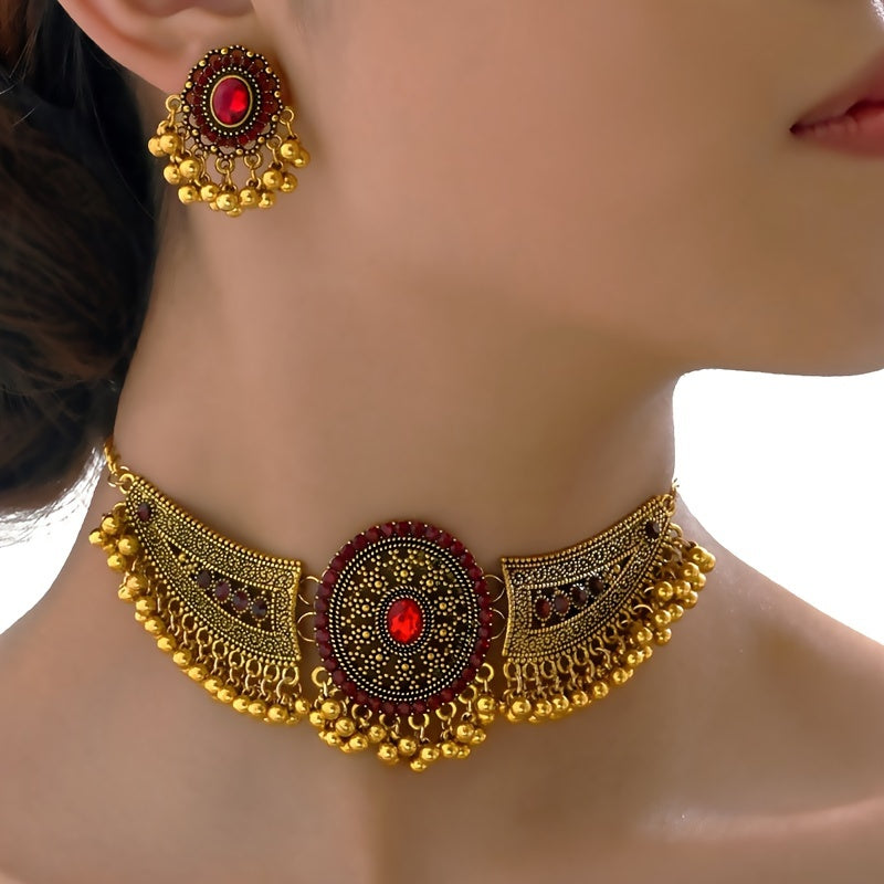 🌟 Bollywood Glam Vintage Jewelry Set 🌟