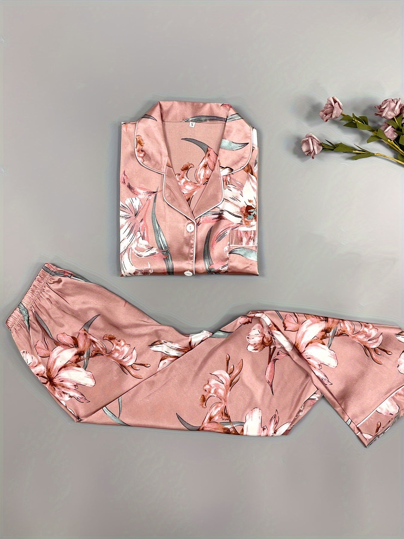 3 Sets Floral Print Pajama Set 🌸