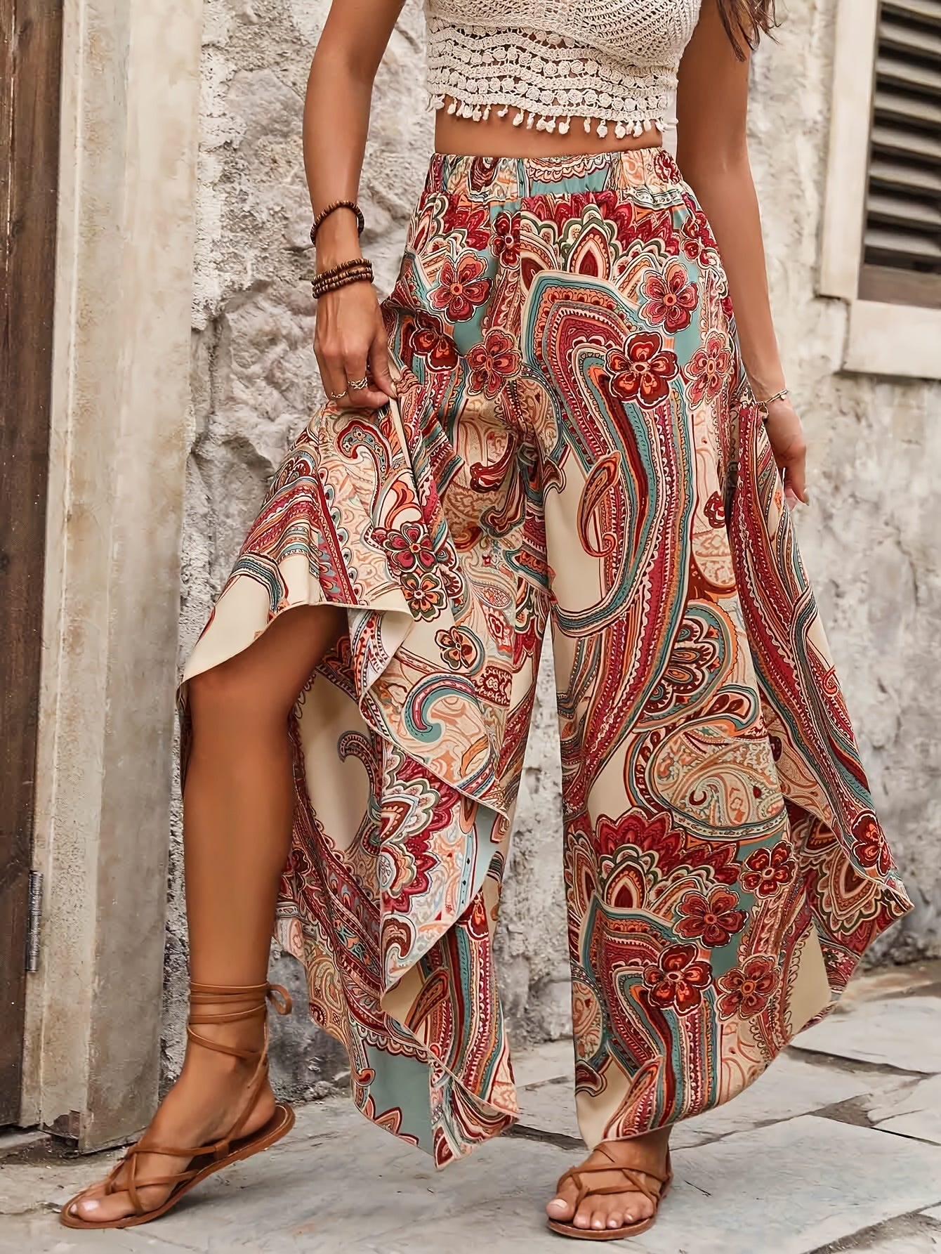 Paisley Dream Wide Leg Pants" ✨