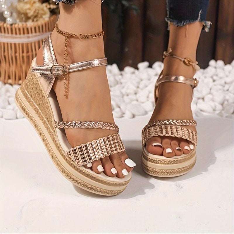 Beach Vibe Platform Wedge Sandals 🏖️👡