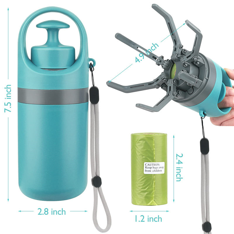 Paw Pal Portable Pooper Scooper: Lightweight Pet Waste Picker with Built-in Bag Dispenser