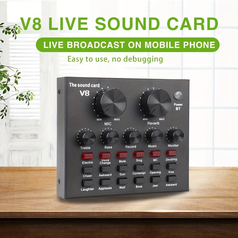 🎶 Sound Master V8: Ultimate Live Sound Card 🎙️