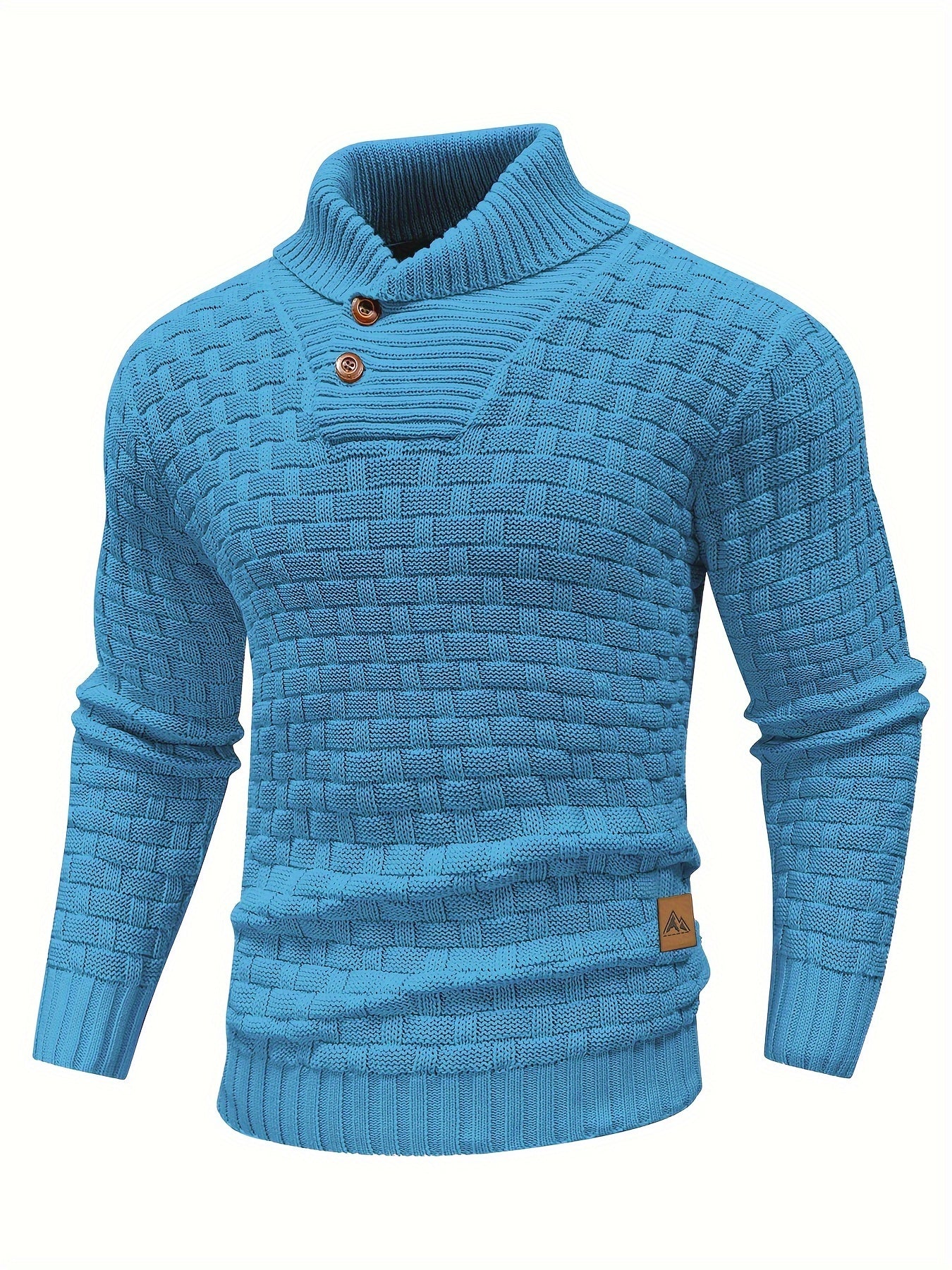 Men's Casual Waffle Pattern High Stretch Sweater 🍂✨