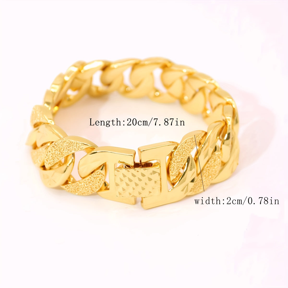 Timeless Elegance 18K Gold-Plated Men's Bracelet 💎✨