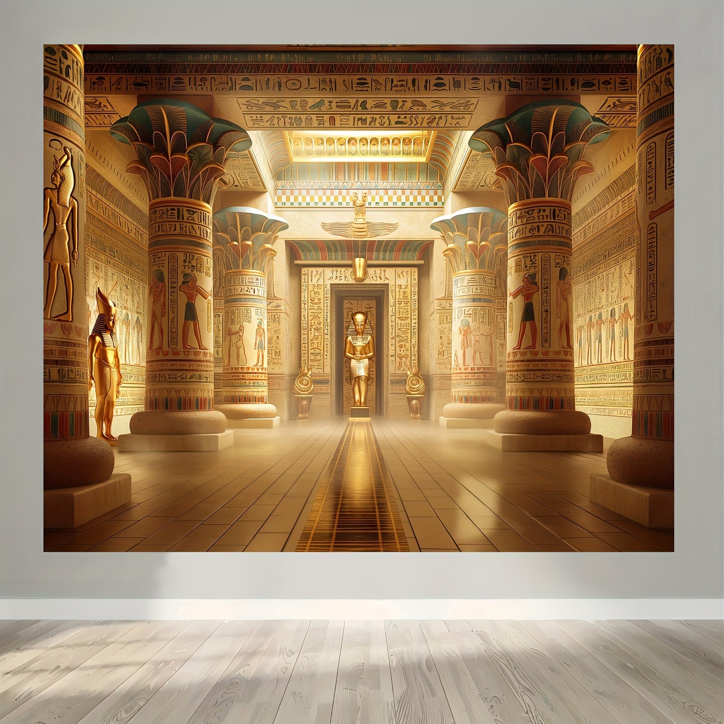 🌟 Pharaoh Backdrop: Egyptian Temple Banner 🌿