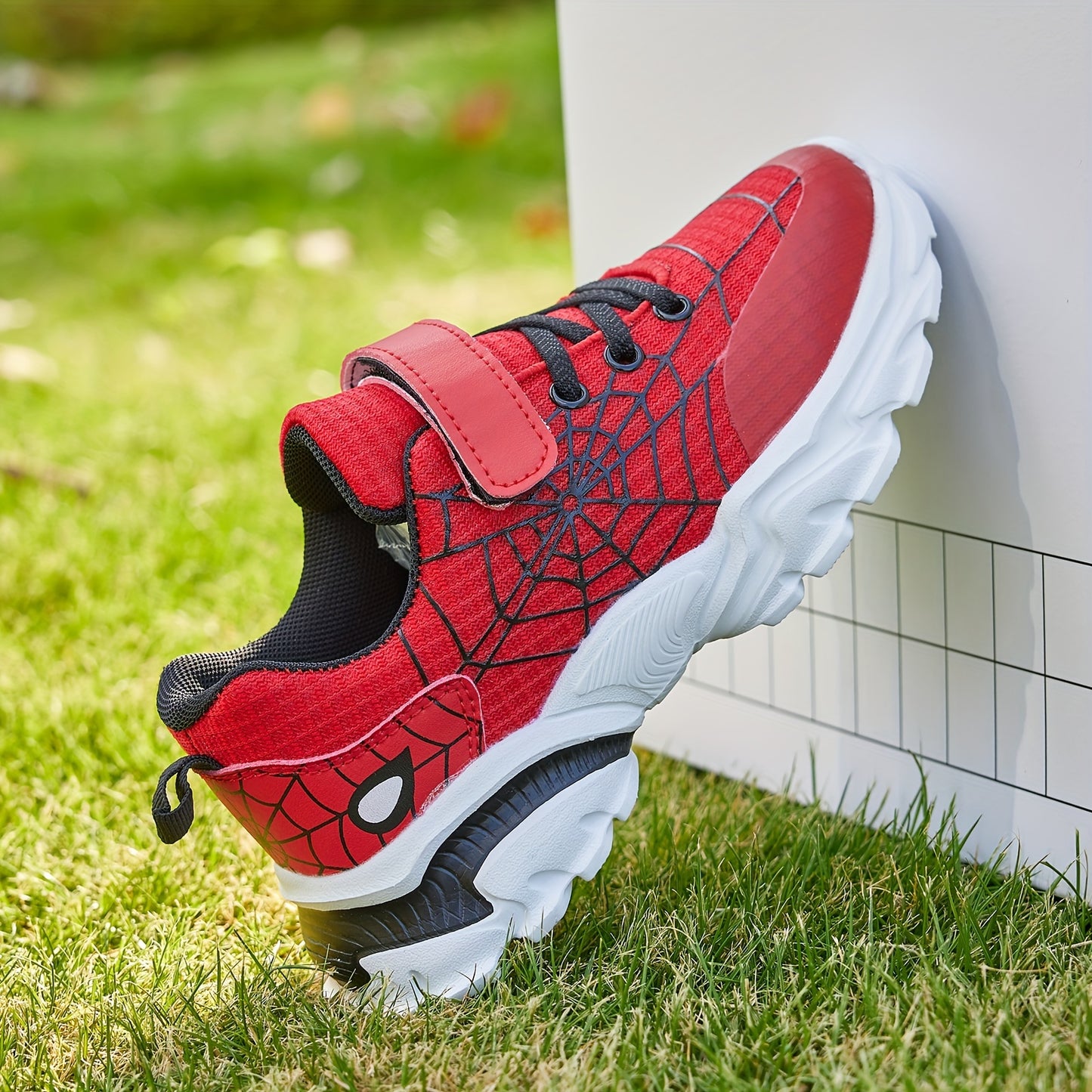 🕷️ Spider Web Athletic Sneakers for Kids