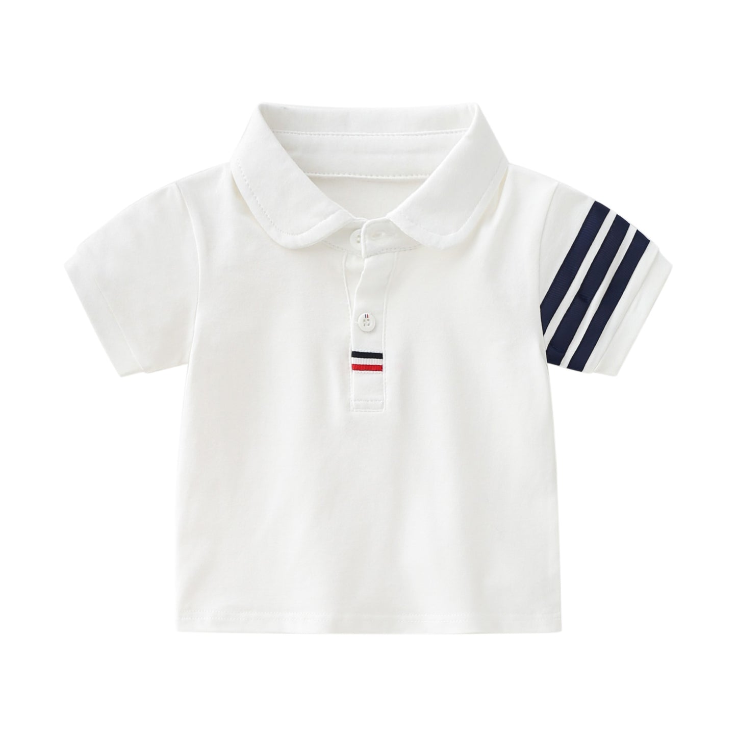 Boy Short Sleeve Pure Cotton All-matching Casual Sports Suit