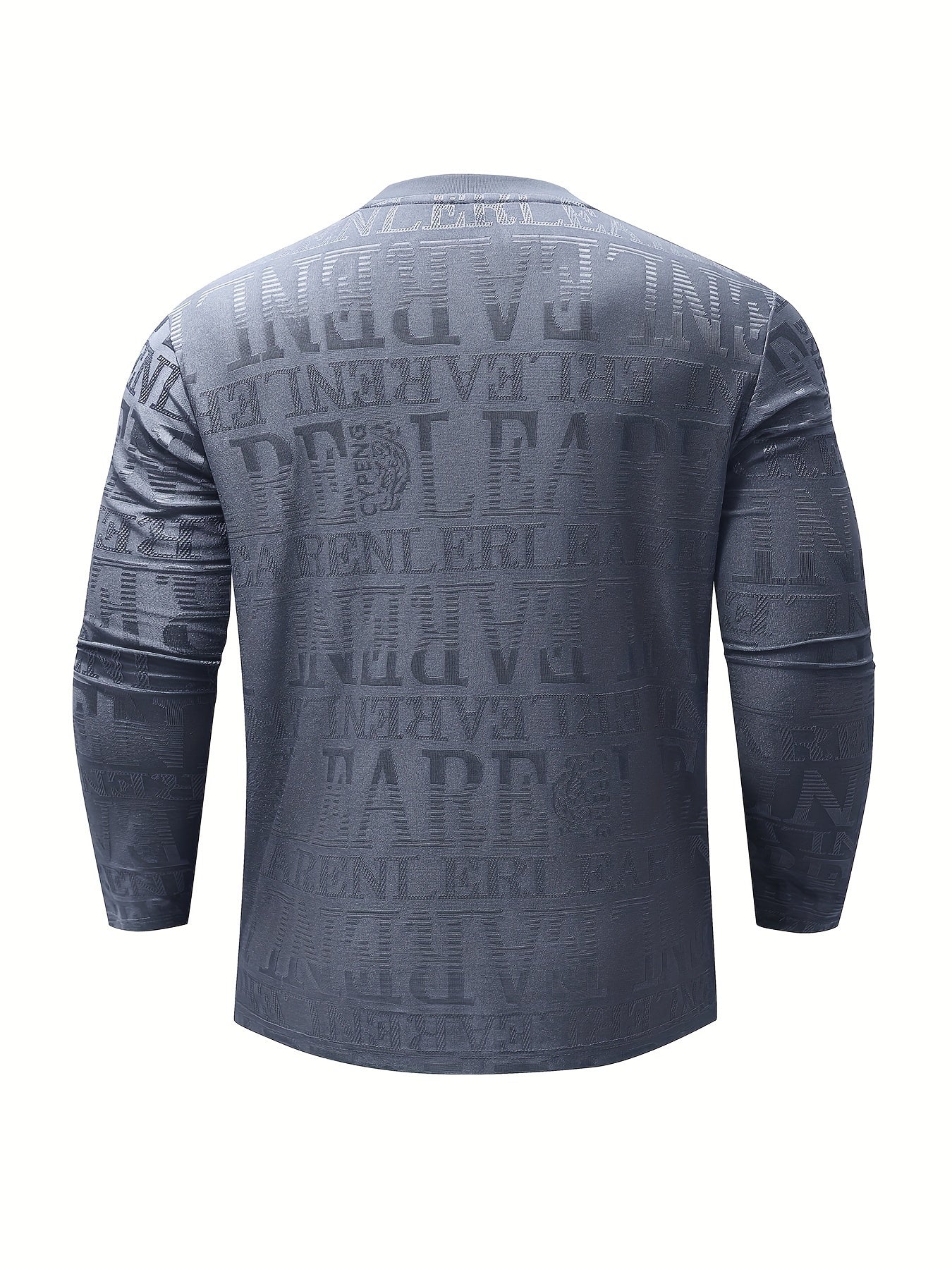 🌟 Men's Geometric Pattern Casual Crew-Neck Long Sleeve T-Shirt 🌟