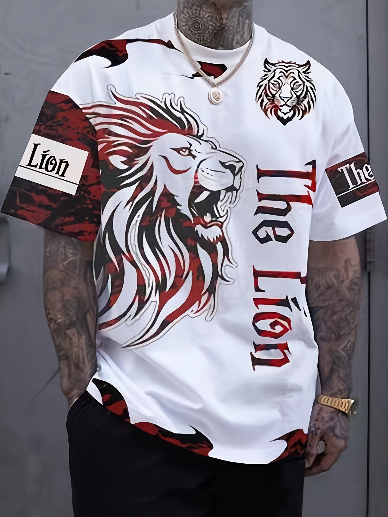 Lion's Roar" Graphic T-Shirt