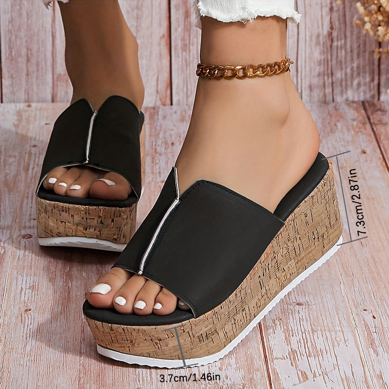 Women's Solid Color Casual Sandals