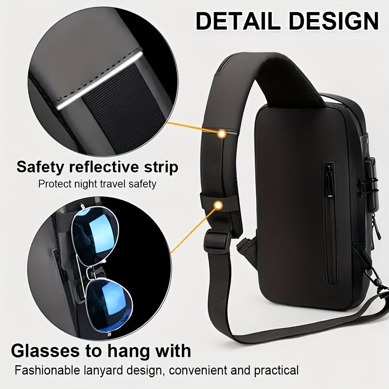 🎒 Nylon Anti-Theft Crossbody Sling Bag