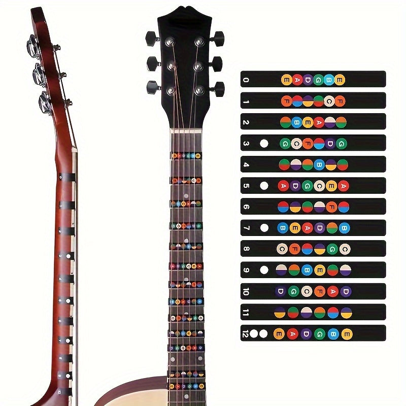 🎸 Strum Star: Fretboard Decal & Melody Helper Set 🌟