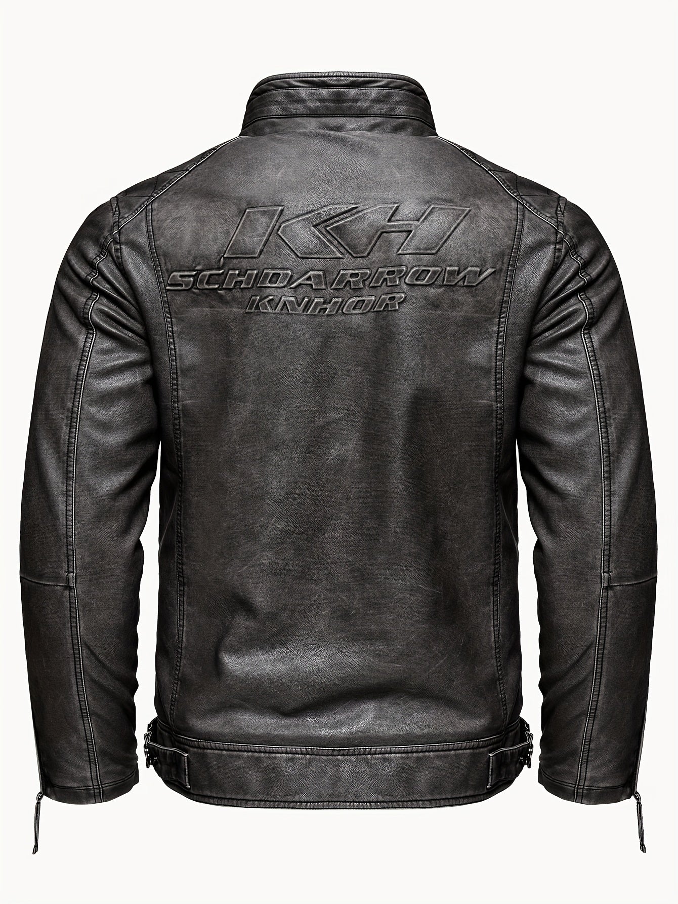 🧥 Men's Casual Retro PU Leather Jacket - Chic Stand Collar Zip-Up Biker Jacket 🏍️