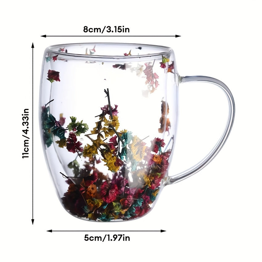 350ml Double-Layer Glass Coffee Mug - Clear Water Cup for Hot Beverages ☕✨